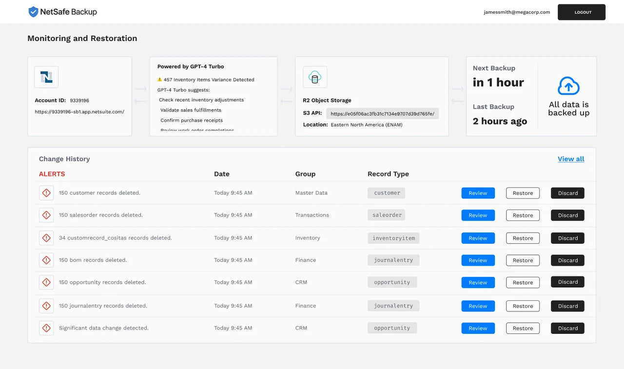 NETSAFE BACK UP (SOFTWARE PREVIEW)